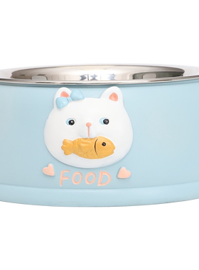 猫碗宠物碗狗碗猫食碗狗食盆猫食盆不绣钢水碗猫树脂粮碗猫咪用品