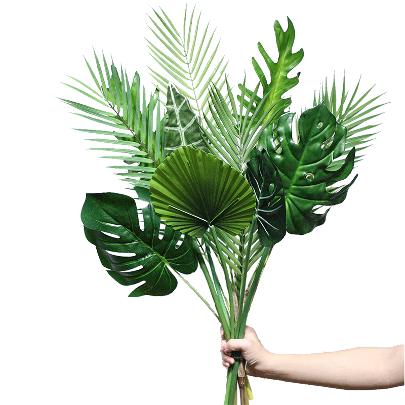 仿真大叶子龟背叶芭蕉叶绿植装饰