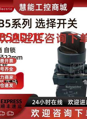 议价施耐德原装正品XB5AD21C 选择开关 2位 1NO ZB5AD2C+ZB5AZ101