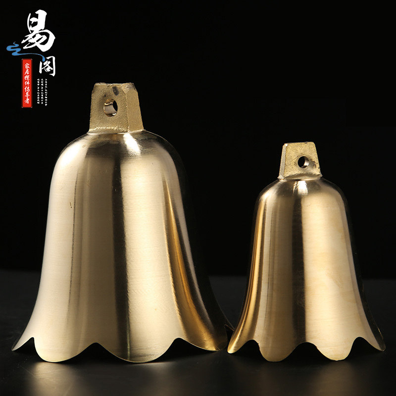 易水阁铜钟铜大号铜铃铛客厅摆件家用店铺大门风铃装饰品