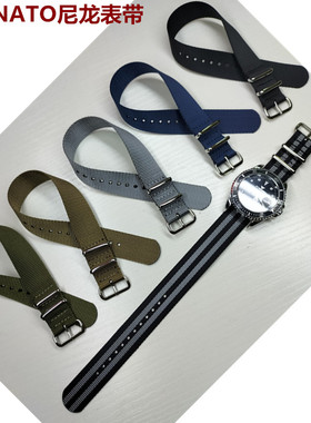 10 12 14 16 17 18 20 22MM北约nato尼龙表带单层