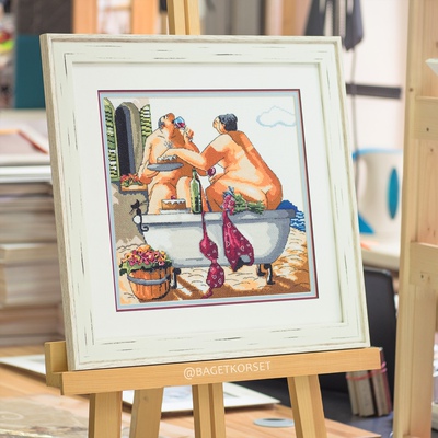 法国DMC十字绣套件屁股夫妻婚礼