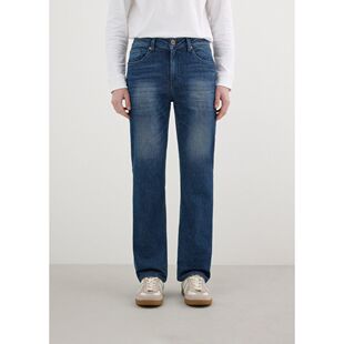 蓝色男裤 韩国代购 棉质中腰休闲裤 直筒牛仔裤 MQ1D6052 GUESS男士