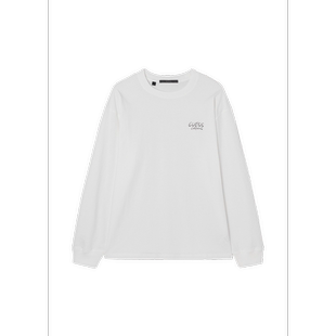 T恤休闲时尚 纯棉透气长袖 字母手写体MQ1K7410 GUESS男士 韩国代购