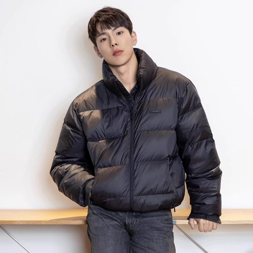 CK Jeans韩国代购25冬明星同款休闲通勤立领鸭绒羽绒服4LD529G