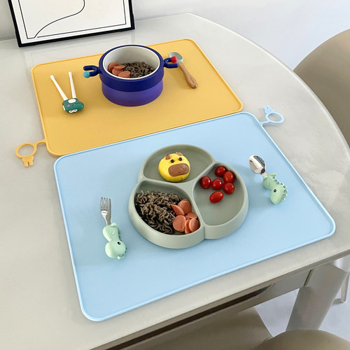 硅胶餐垫小学生一年级午餐专用