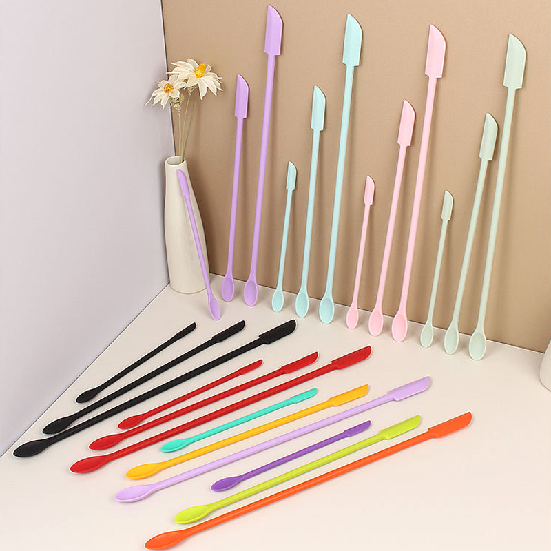 迷你硅膠小尖化妝品乳刮刀果醬