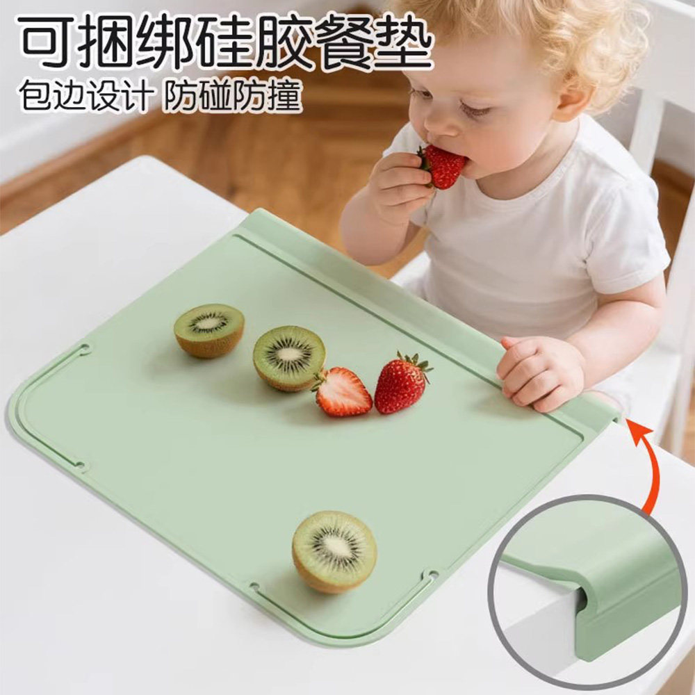 防刮儿童餐垫硅胶防脏易清洗隔热