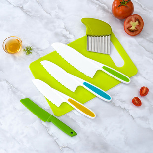 儿童菜板菜刀二合一水果刀塑料不伤手玩具专用安全切菜板小刀具套