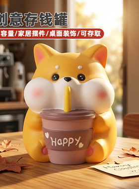 儿童学生搪胶存钱罐大容量防摔型