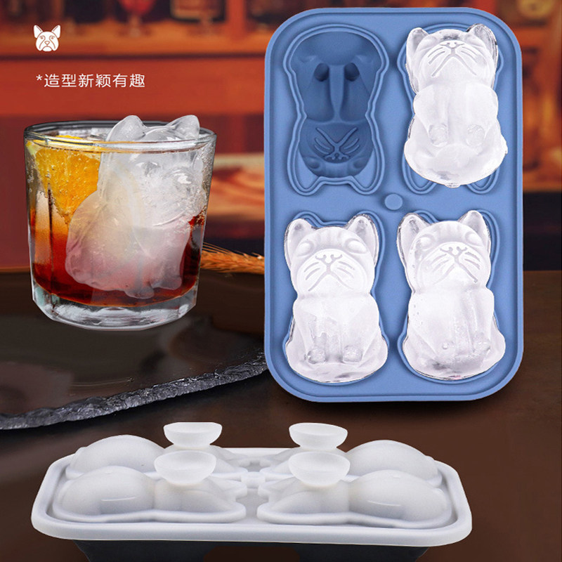 法斗犬小狗可爱食品级硅胶冰格