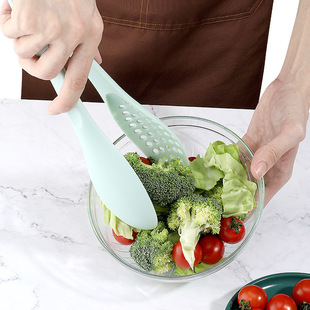 多功能水果面包夹子食物夹尼龙可拆卸漏勺汤勺组合耐高温蔬菜夹