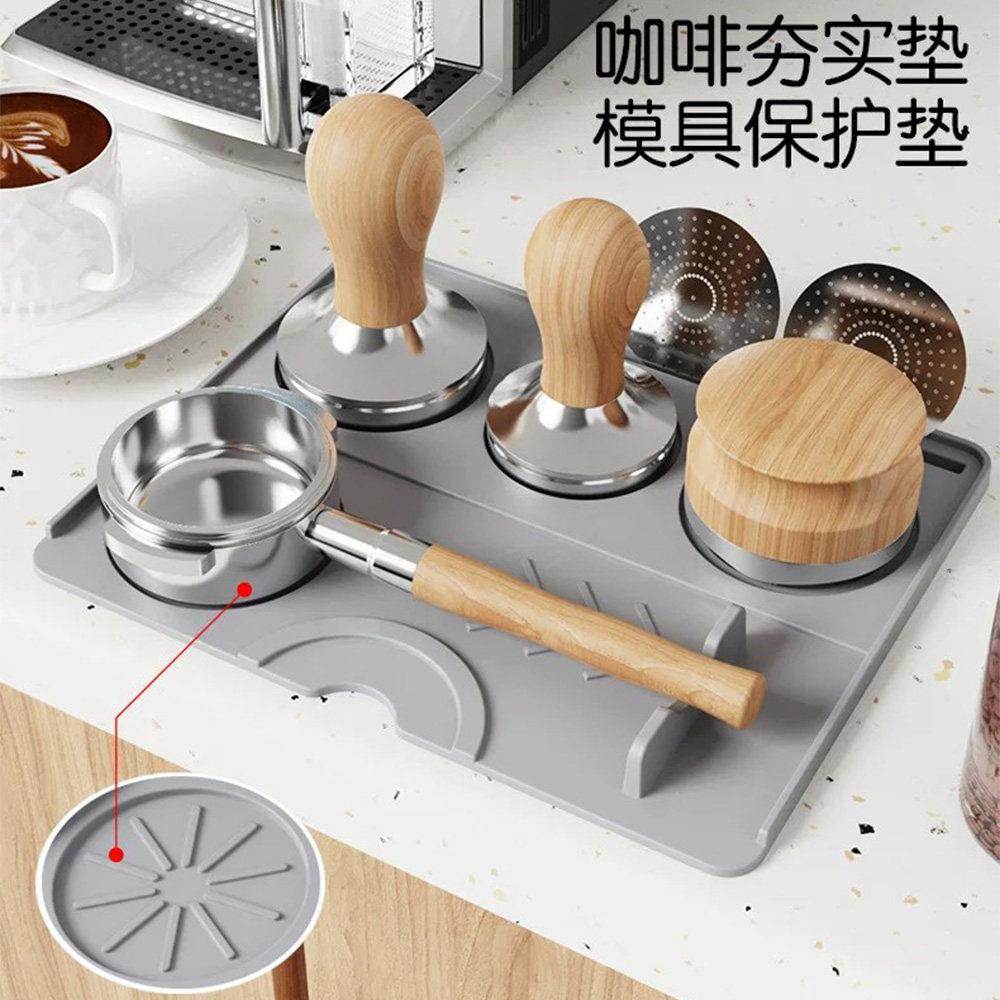 防滑咖啡压粉垫硅胶压粉锤垫座垫
