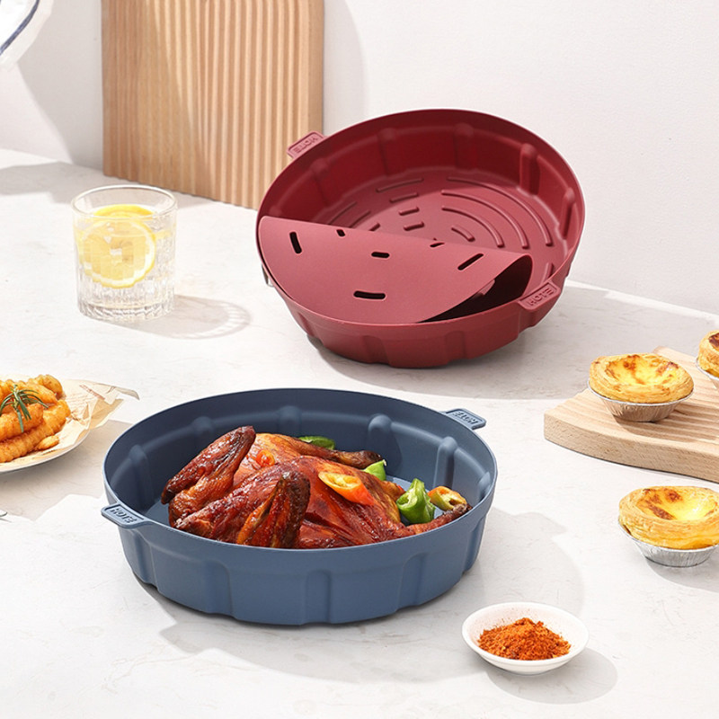 空气炸锅垫烤盘托盘食品级硅胶
