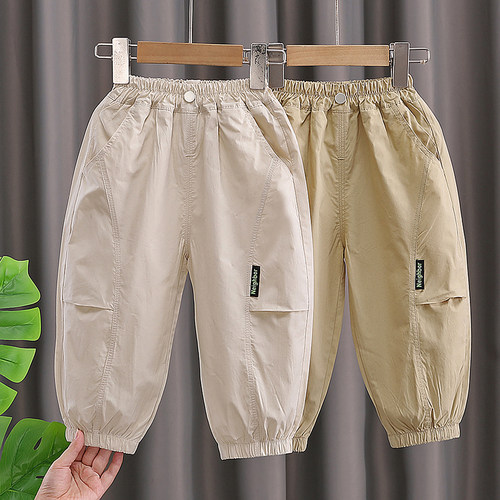 儿童防蚊裤男童裤子夏季薄款