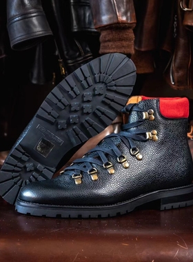 【皮鞋配捐参与款式】美国J.FitzPatrick拼色登山靴Snoqualmie