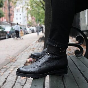 【皮鞋配捐参与款式】美国J.FitzPatrick分裂头高帮靴Colville