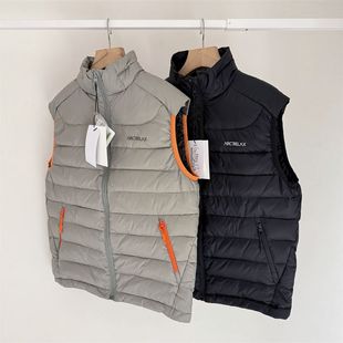 保暖背心坎肩 190中大童羽绒马甲青少年冬季 高克重85白鸭绒 150