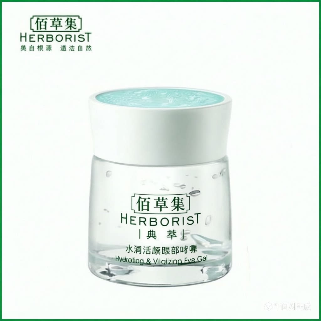 佰草集典萃水润活颜眼部啫喱20ml补水保湿提拉紧致眼霜正品