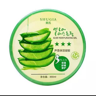 束氏芦荟保湿舒缓凝胶300ml补水保湿控油淡痘印晒后修复免洗面霜
