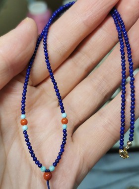 东海传琪珠子吊坠链黄金蜜蜡