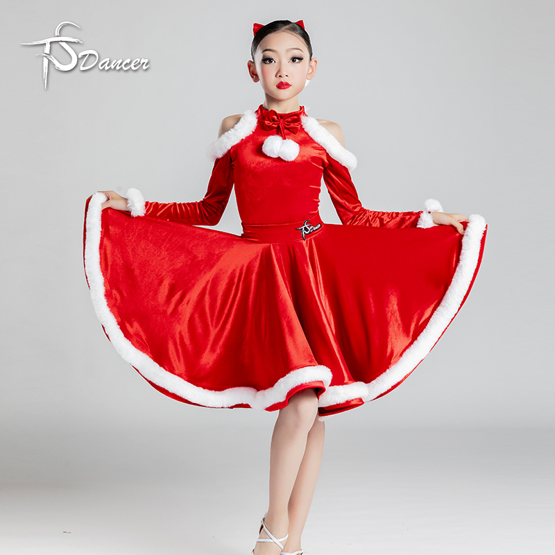 拉丁舞服女儿童喜庆表演演出服装