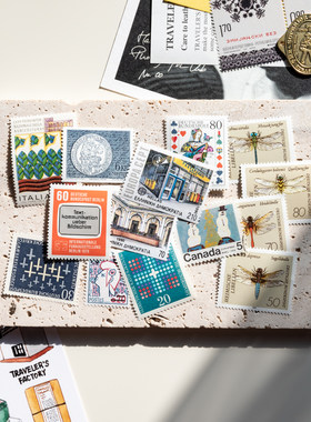 邮票合集①⑥｜ 手帐拼贴邮票 古董邮票 拼贴素材