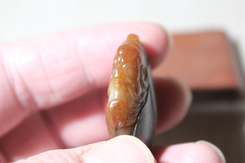 新疆和田玉籽料文玩手机钥匙小挂件吊坠项手串转运珠文武双全关公