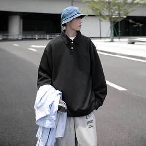 city boy 大男孩穿搭时尚polo衫 宽松翻领百搭卫衣 ACT09 P60，男装卫衣，电商A070