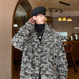 小香风宽松立体感外套高级夜店痞帅中性潮流男女夹克JK131P108，男装夹克，电商A070