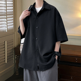 立体泡泡宽松男士短袖衬衫HS912P38，男装衬衫，电商A070