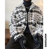 小香风宽松立体感外套韩版痞帅中性潮流男士夹克JK124P108，男装夹克，电商A070