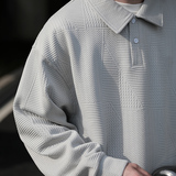 cityboy大男孩穿搭时尚polo衫宽松翻领百搭卫衣ACT09P60，男装卫衣，电商A070