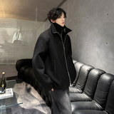 加棉冬呢子外套cleanfit韩系假两件高级感毛呢男夹克DY711P125，男装夹克，电商A070
