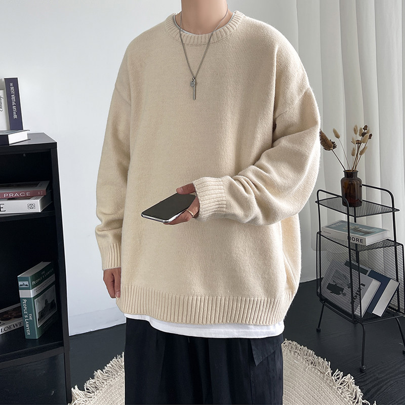 主推款8色青少年宽松套头针织衫潮毛线衣男士潮毛衣Y600P50,男装针织衫/毛衣,电商A070