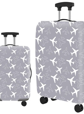 灰色飞机弹力箱套拉杆箱旅行旅游登机行李皮箱保护罩防尘袋子耐磨