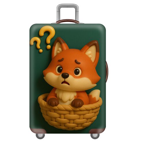 蛋壳动物12狐狸弹力箱套拉杆箱旅行旅游登机行李皮箱保护罩防尘袋