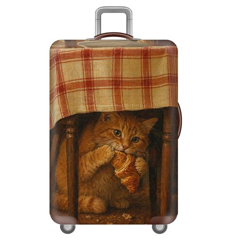 KTS10猫咪弹力箱套拉杆箱旅行旅游登机行李皮箱保护罩防尘袋耐磨