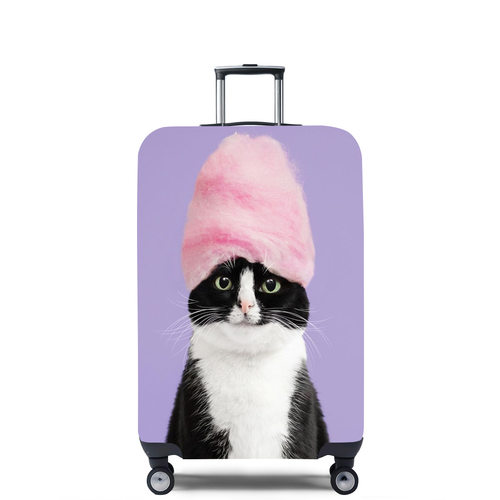 动物Z86猫咪弹力箱套拉杆箱旅行旅游登机行李皮箱保护罩防尘袋