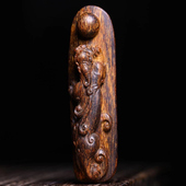 天然印尼达拉干沉水沉香老料吊坠龙戏珠挂件项链男女民族风配饰