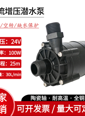 24V60W灌装泵售水机打水泵洗碗机喷淋泵直流增压泵无刷缺水保护