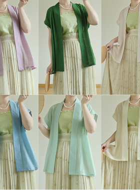 摸鱼儿【初夏】宋制仿黄昇墓背心消暑春夏日常穿搭通勤汉服