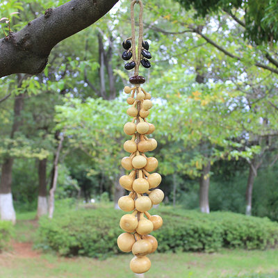 天然原色小葫芦串客厅餐厅挂饰