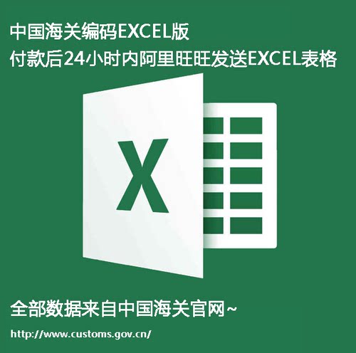 HS编码电子版EXCEL格式