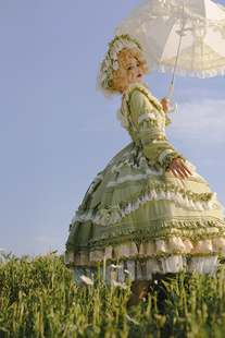 LucyAndLory春日漫游田园OP花嫁茶会华丽春季款lolita裙