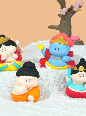 阿弥陀佛菩萨摆件可爱小神仙