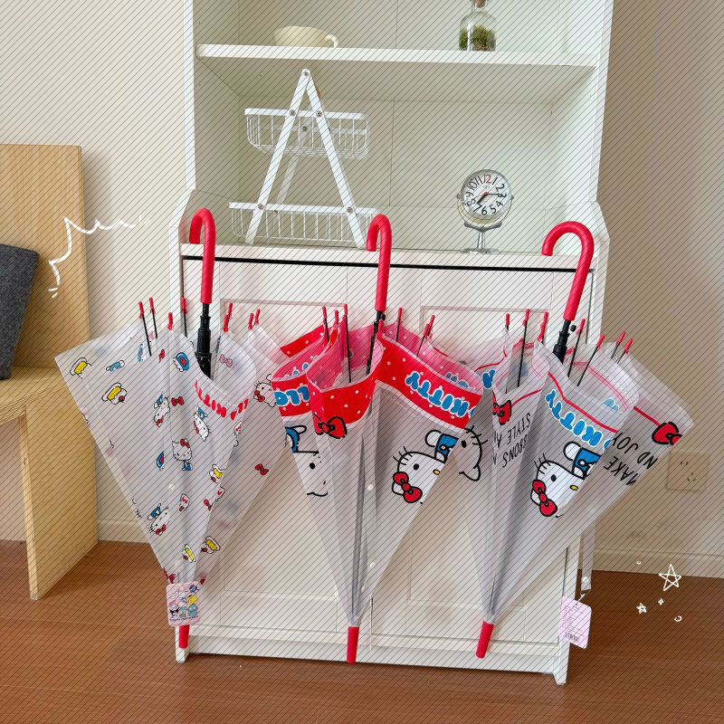 hellokitty透明雨伞全自动凯图片