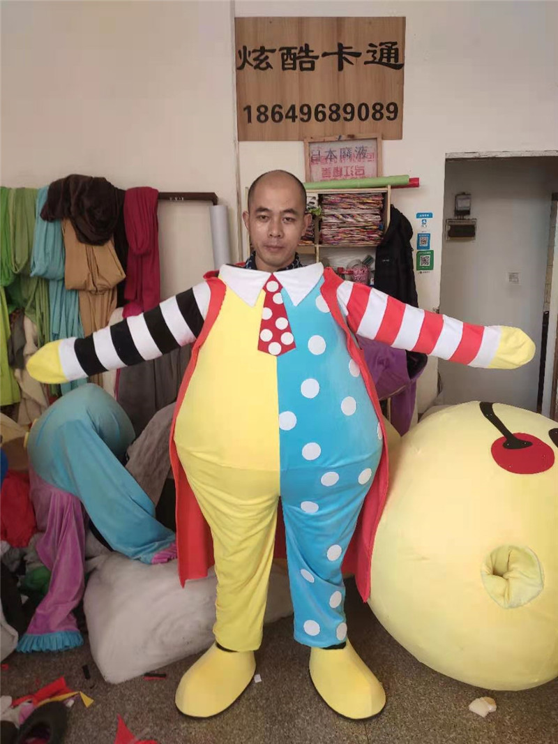 卡通人偶服来图定做表演玩偶服装小丑道具服饰头套装扮搞怪衣服