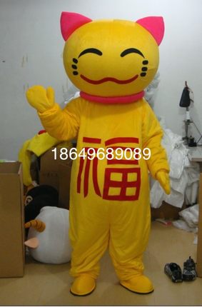 来图定做人偶服卡通人偶服装玩偶服饰招银猫人偶装扮道具表演装