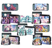 任天堂switch贴纸switch卡通贴膜不留胶可定制初音美少女可爱款